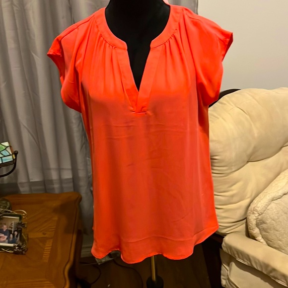 Dress Barn Tops - Dress Barn Coral Sleeveless Blouse NWT